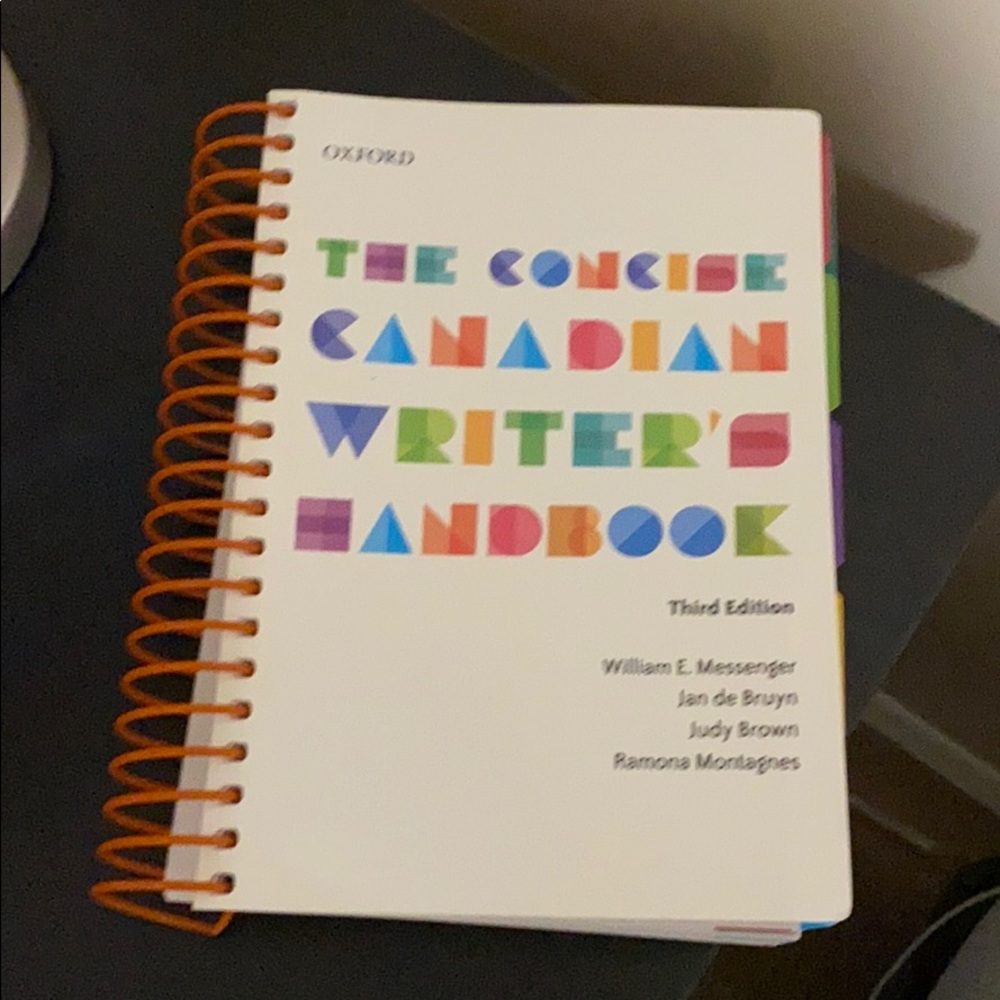 The concise Canadian writer’s handbook